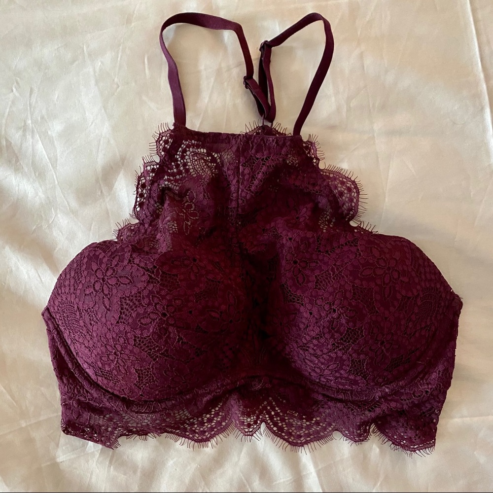 Victoria’s Secret PINK Push-Up Lace Halter Bra